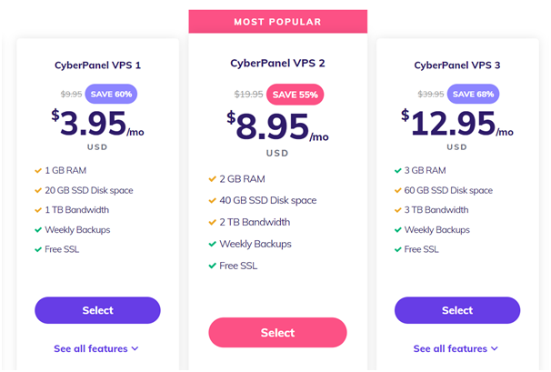 Hostinger VPS Plan